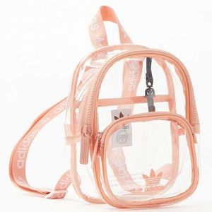Dusk pink adidas clear mini backpack